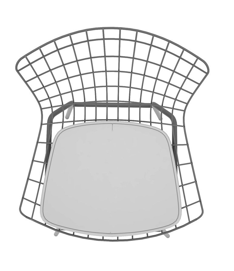 Madeline Leatherette Chair w/Seat Cushion 