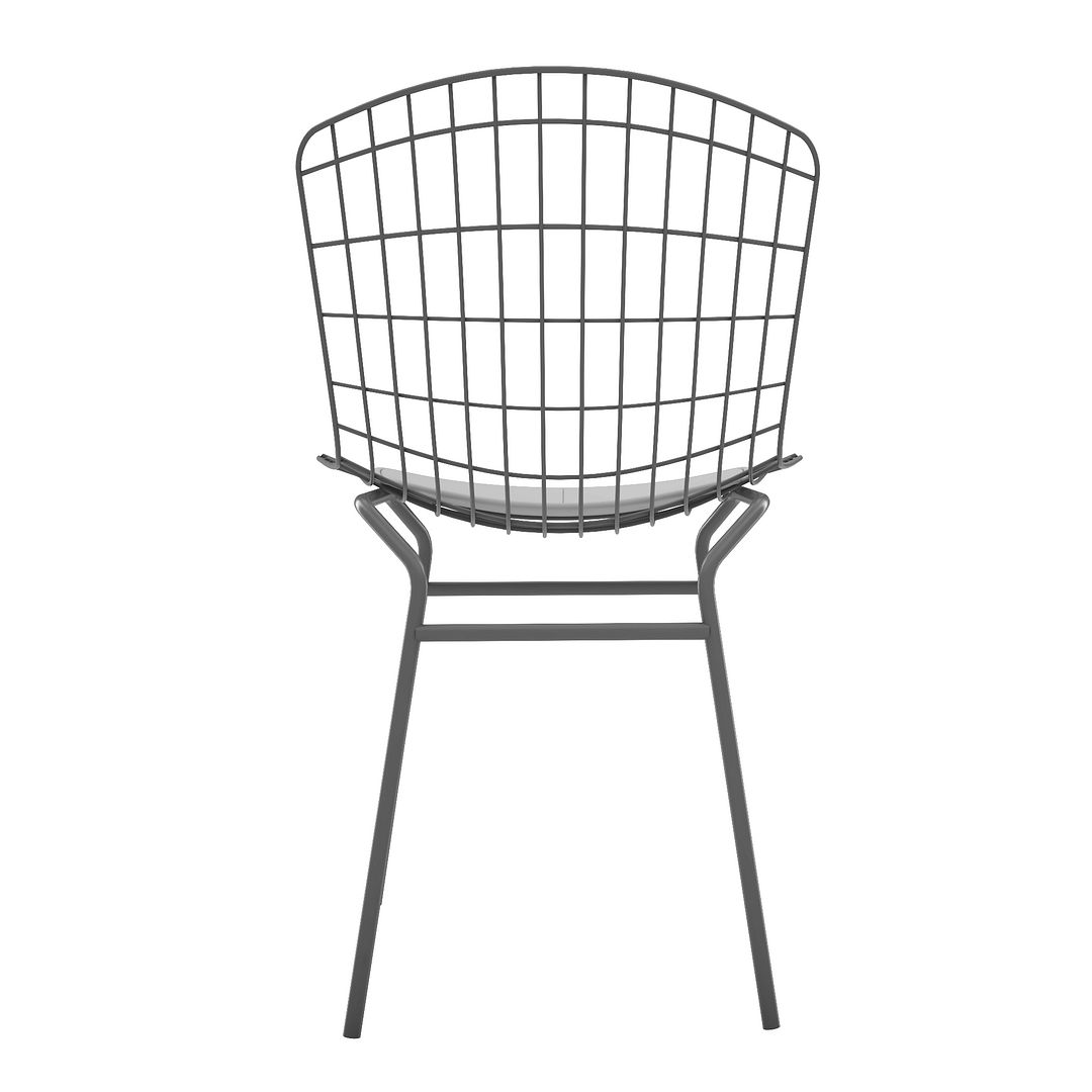 Madeline Leatherette Chair w/Seat Cushion 