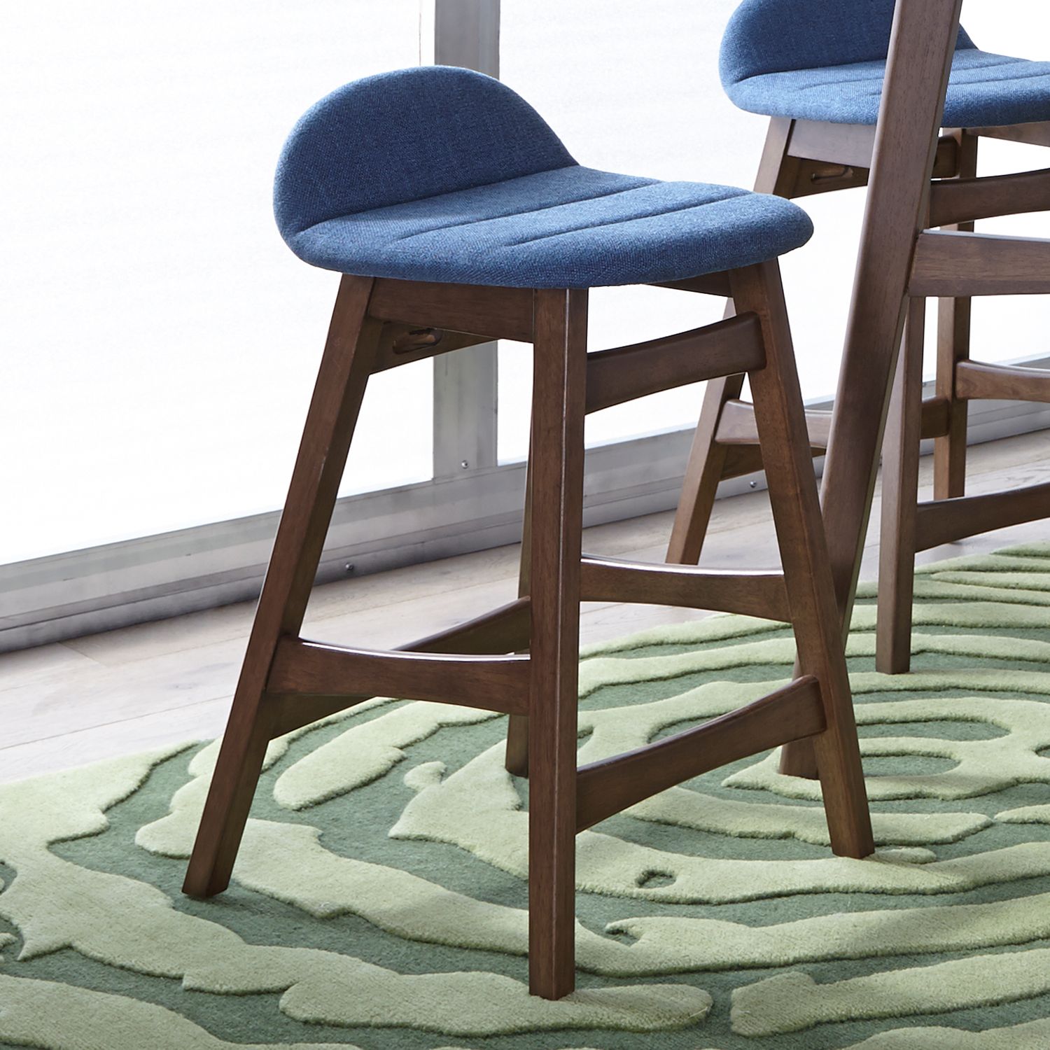 Triangle Dining Set | Space Savers Modern Walnut