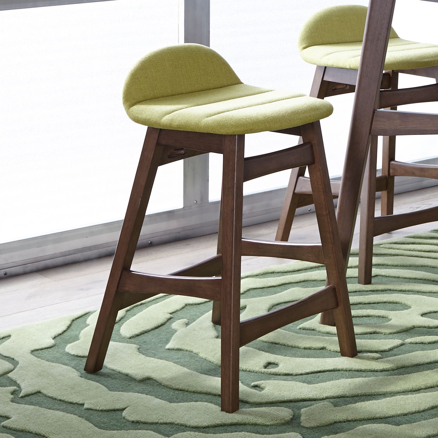 Triangle Dining Set | Space Savers Modern Walnut