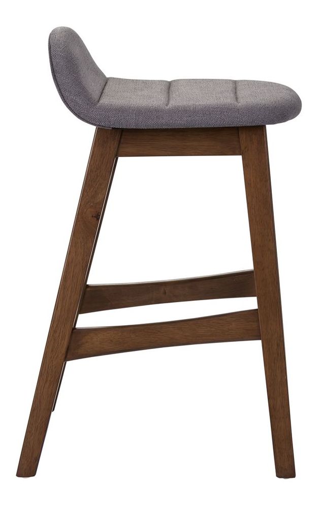 Space Savers 24-Inch Linen/Wood Counter Chair