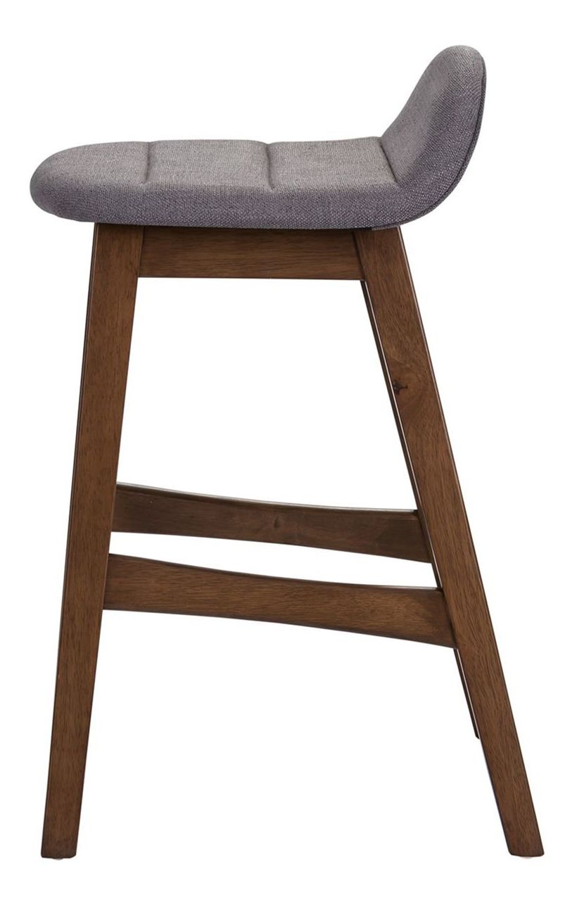 Space Savers 24-Inch Linen/Wood Counter Chair