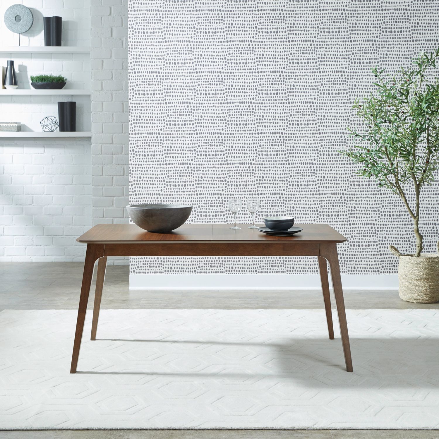 Round Drop Leaf Dining Set | Space Savers Walnut