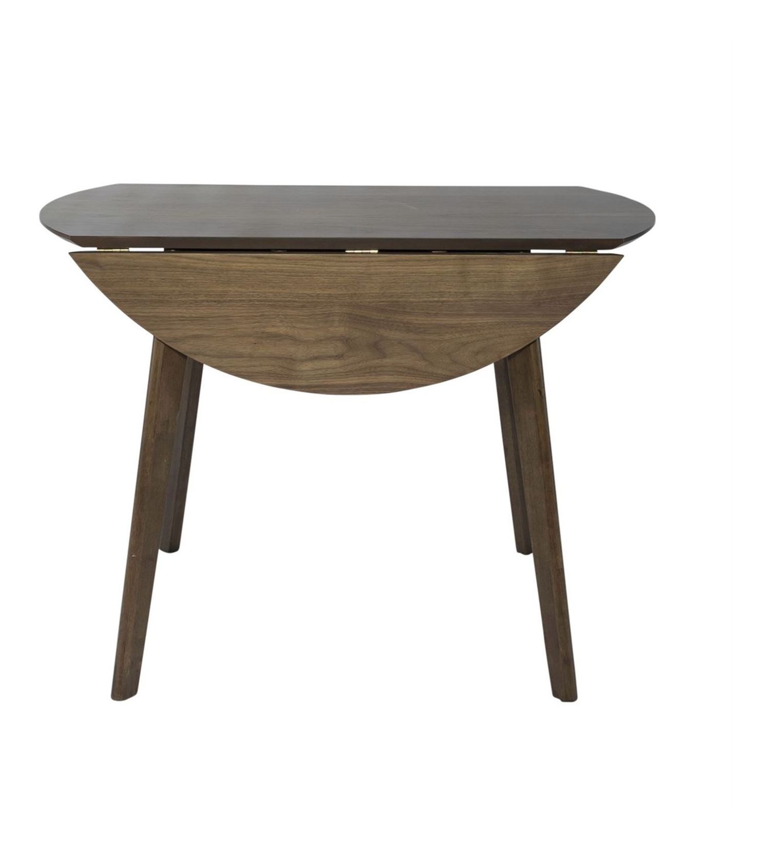 Space Savers Round Wood Drop Leaf Dining Table