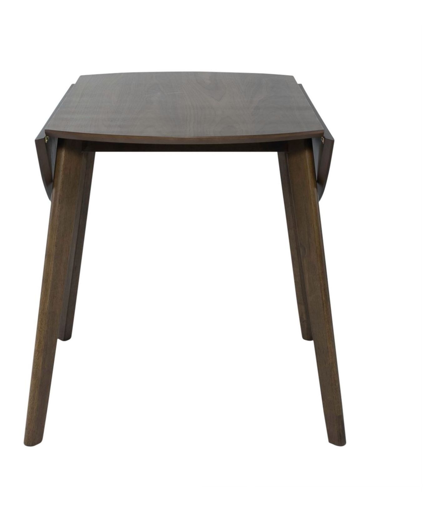 Round Drop Leaf Dining Set | Space Savers Walnut