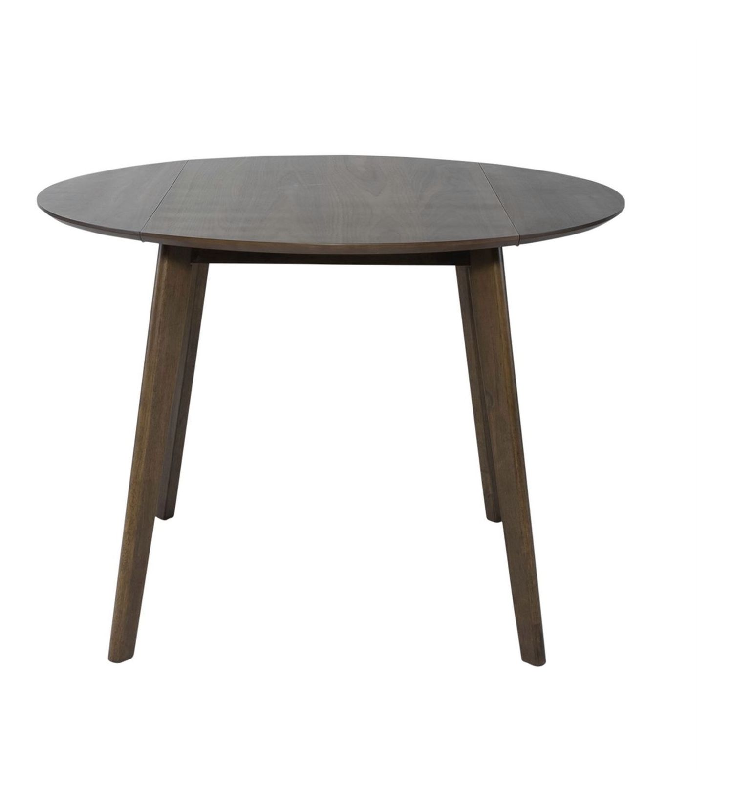 Space Savers Round Wood Drop Leaf Dining Table