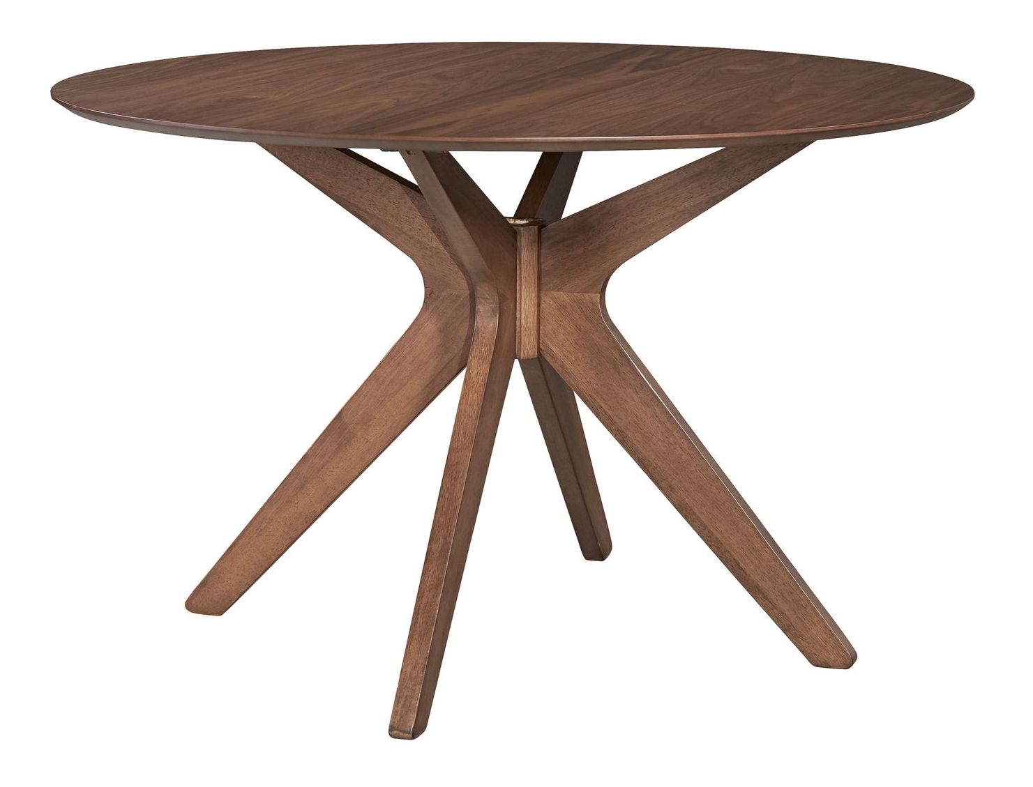 Round Drop Leaf Dining Set | Space Savers Walnut