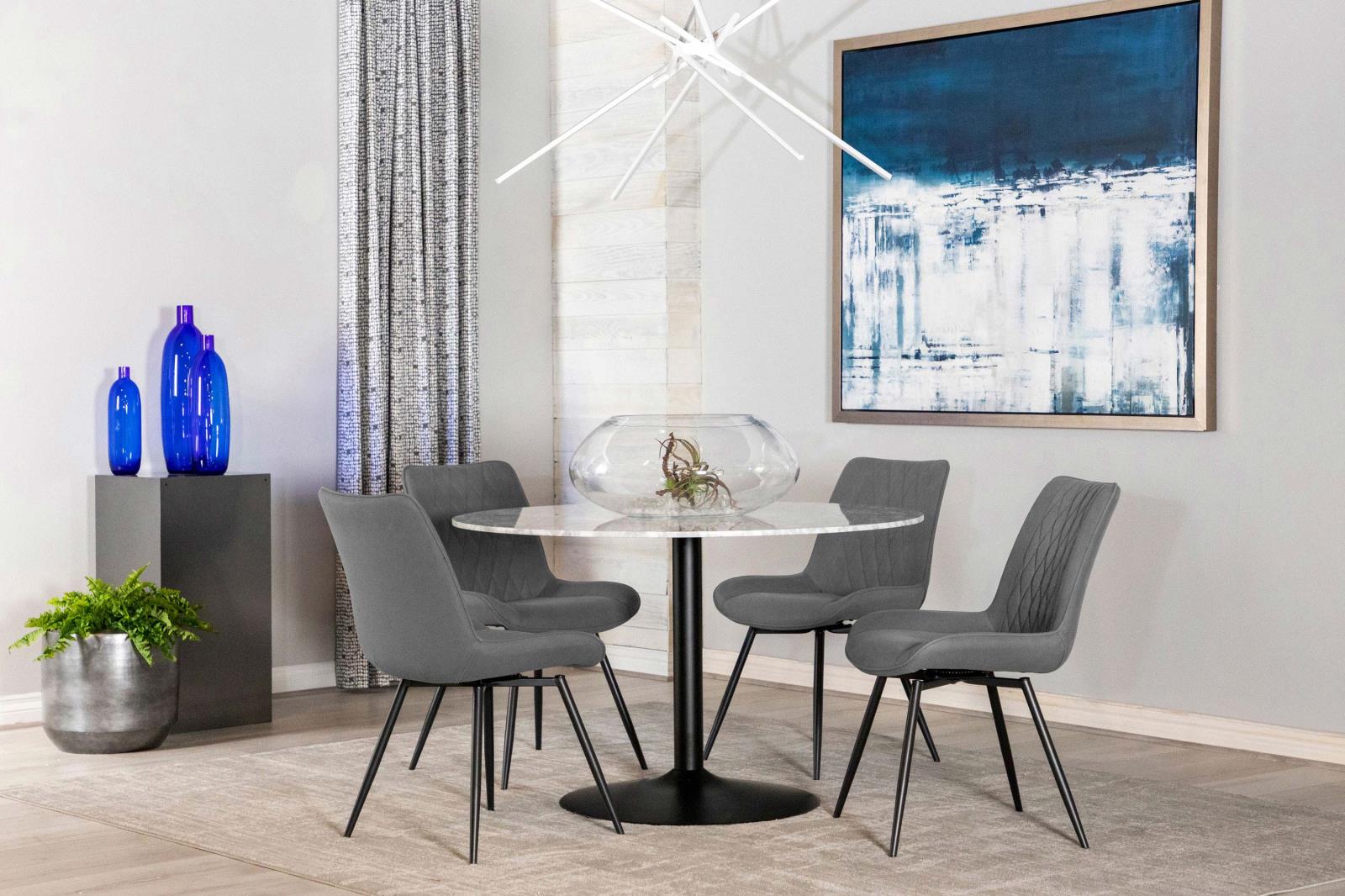 Bartole 48" Round Marble Dining Table