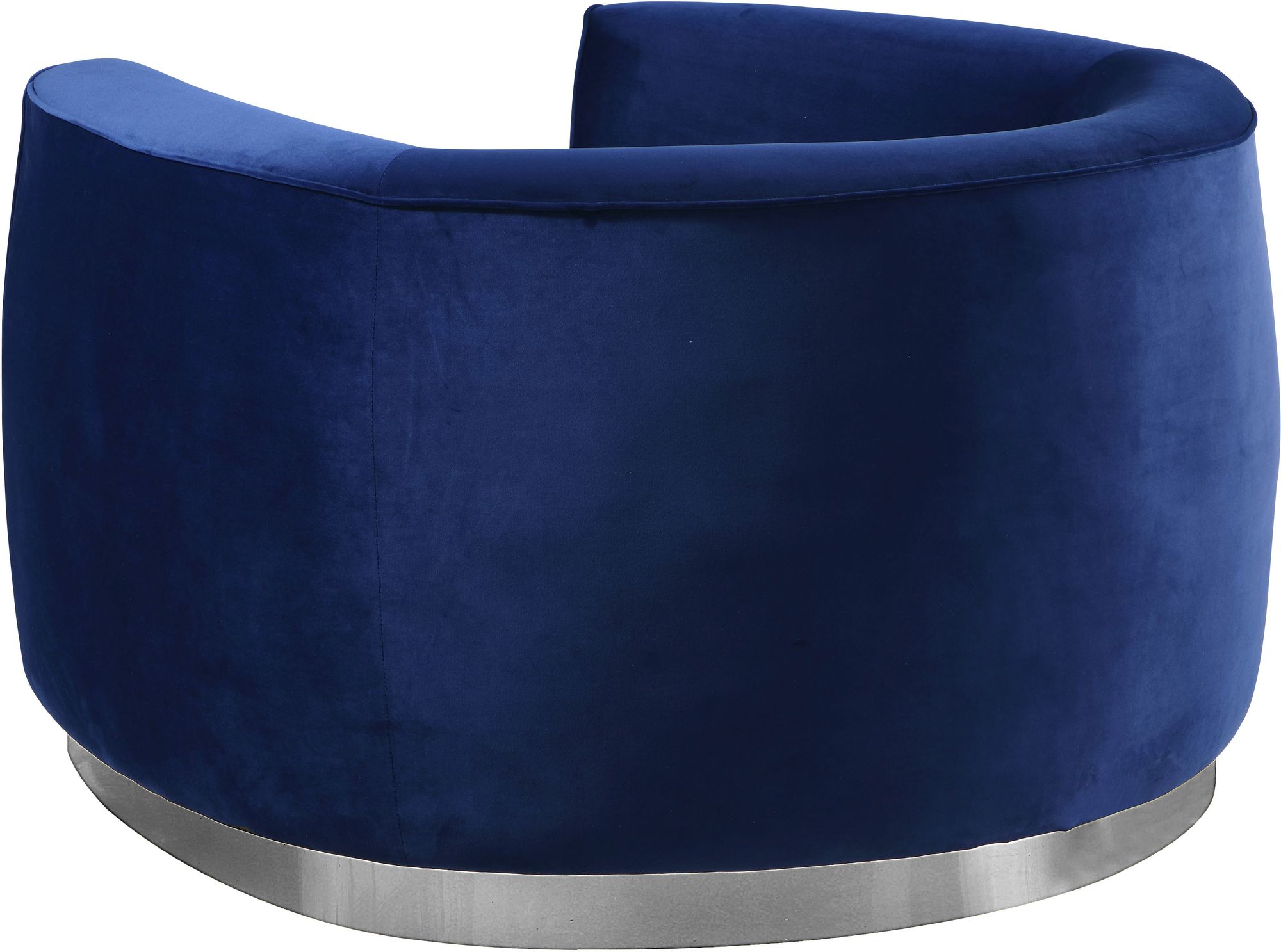 Julian Velvet Chair with Chrome Stainless Steel Base