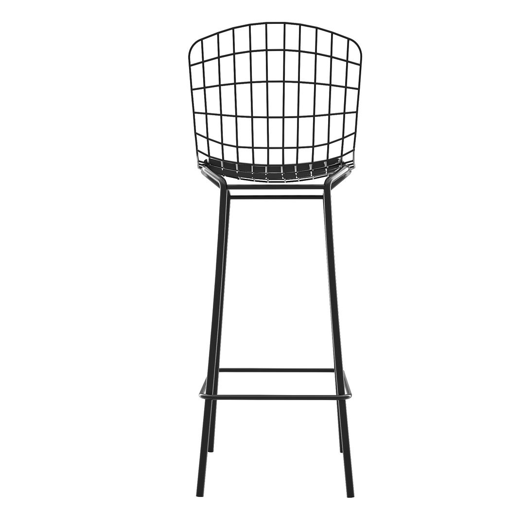 Madeline 41.73-inch Leatherette/Metal Barstool w/Seat Cushion