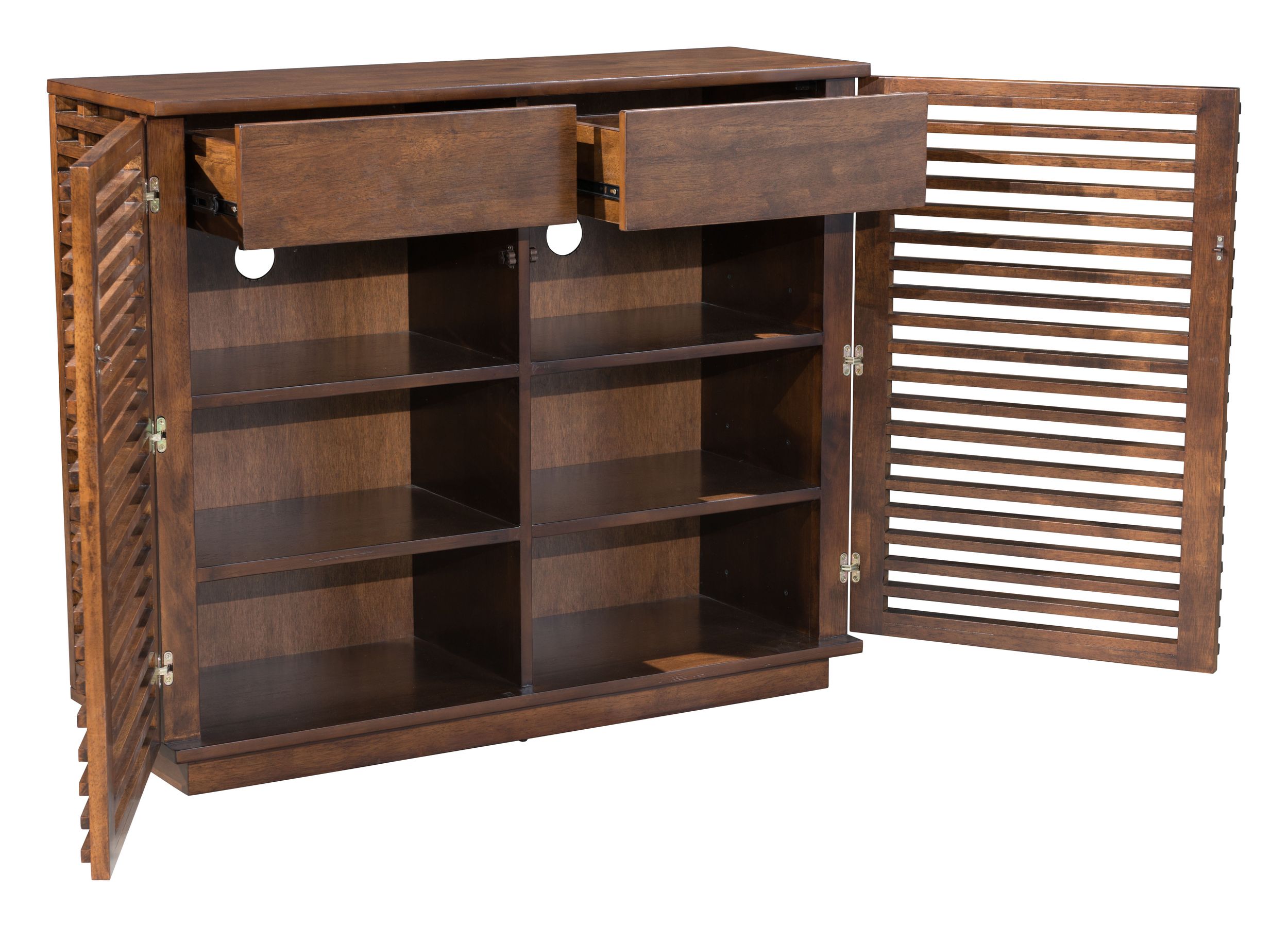 Linea Wood Veneer/Wood Cabinet w/2 Doors