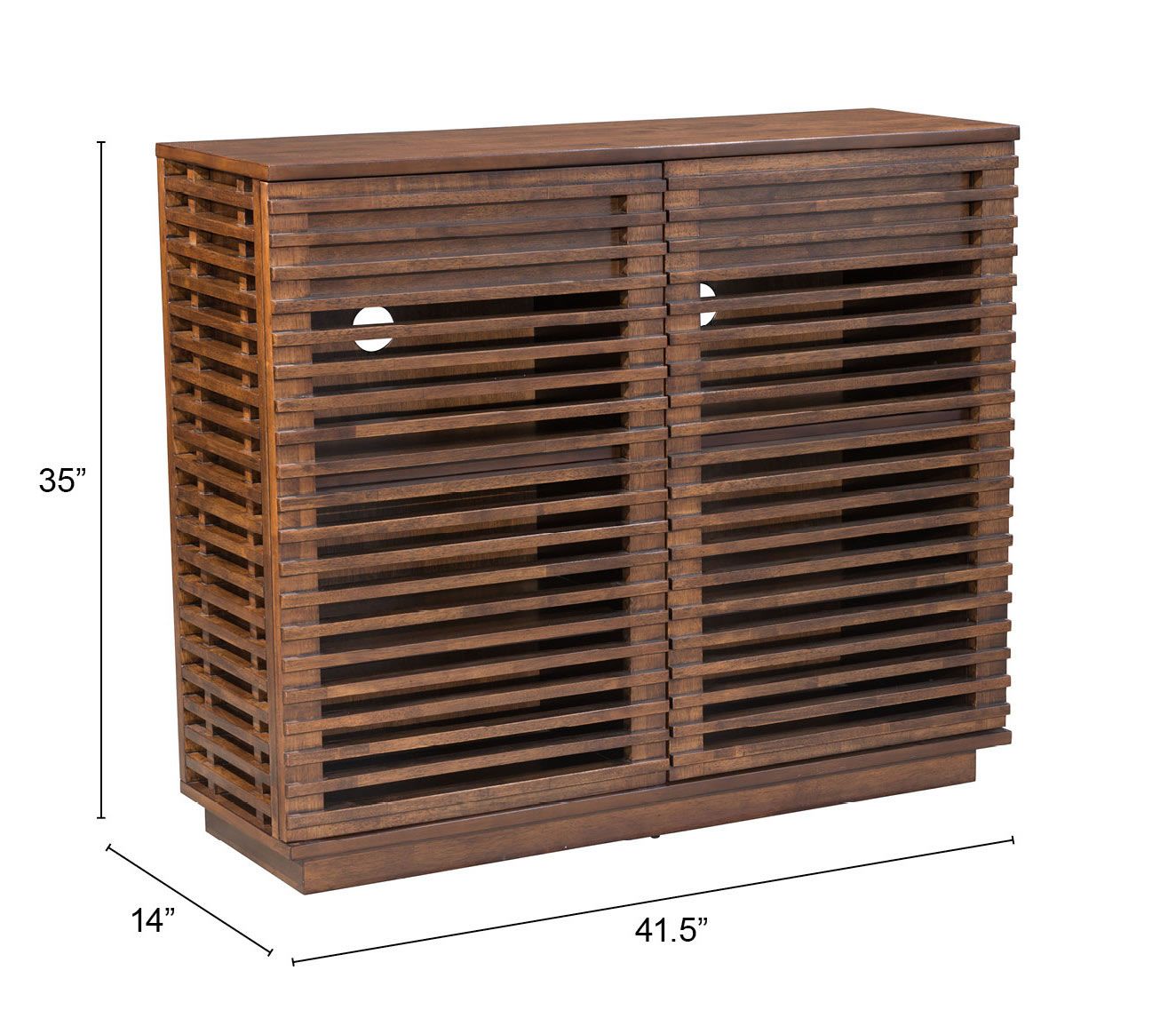 Linea Wood Veneer/Wood Cabinet w/2 Doors