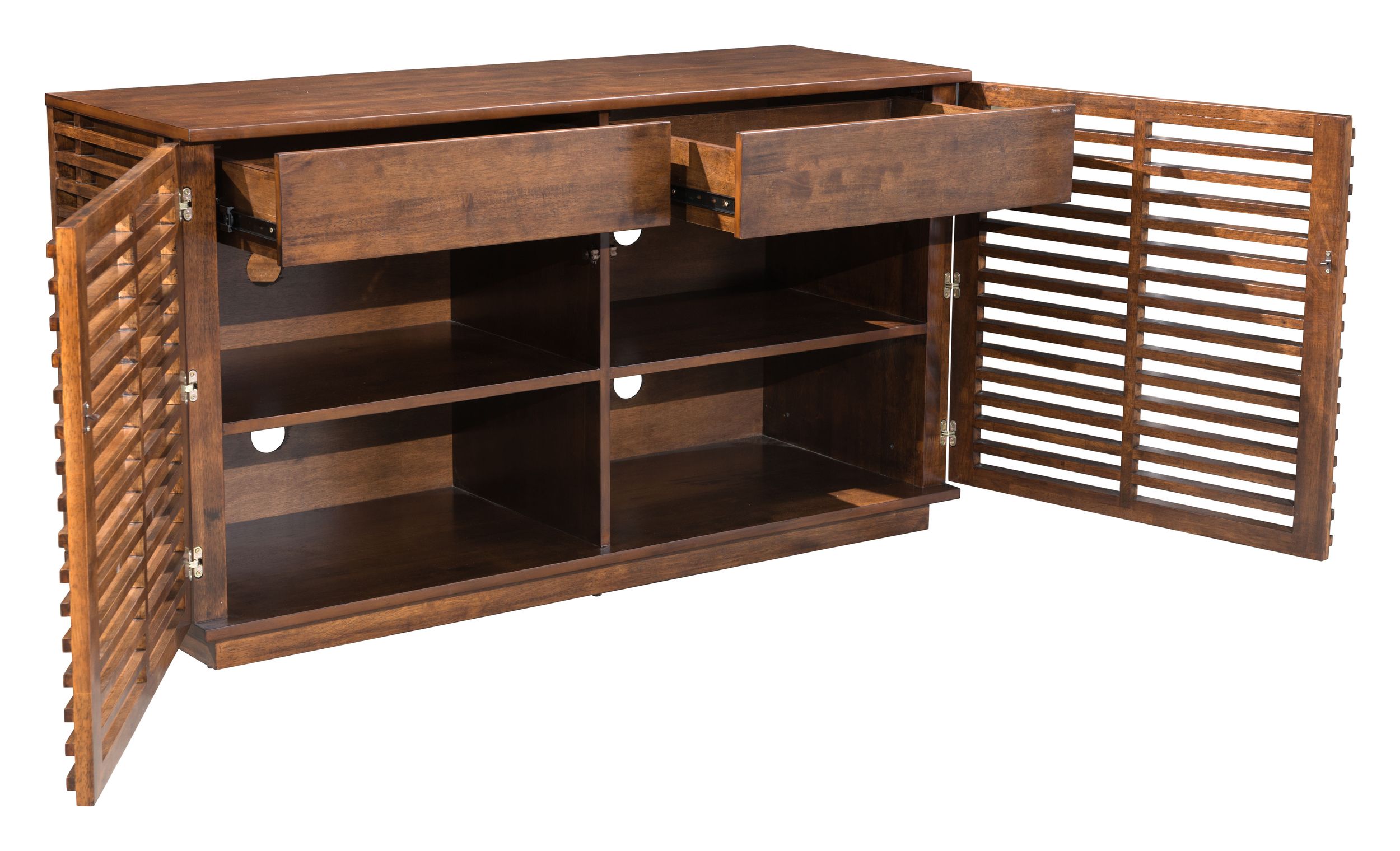 Linea Wood Veneer/Wood Credenza w/2 Doors