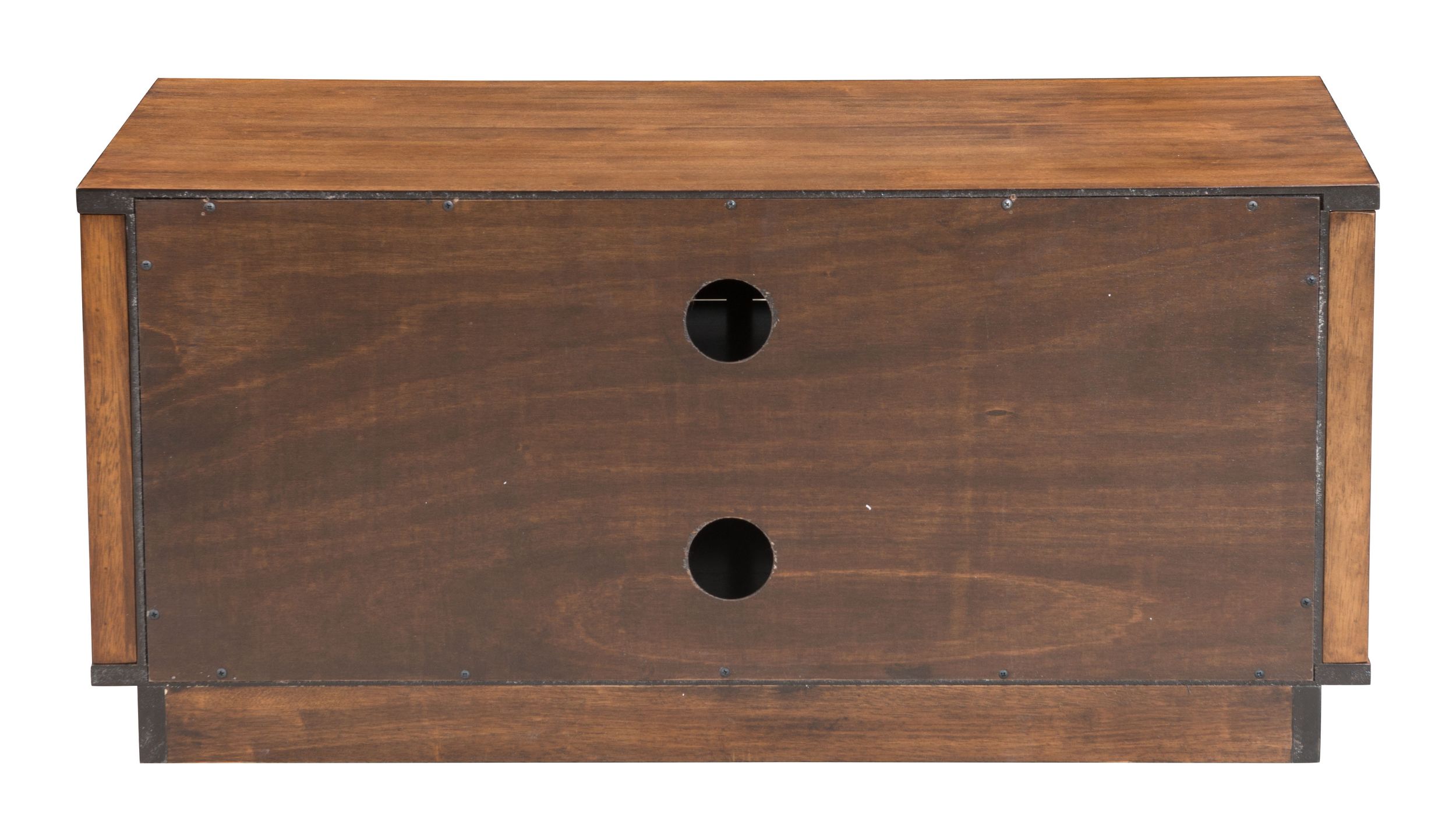 Linea Wood Veneer Narrow Entertainment Stand w/Door