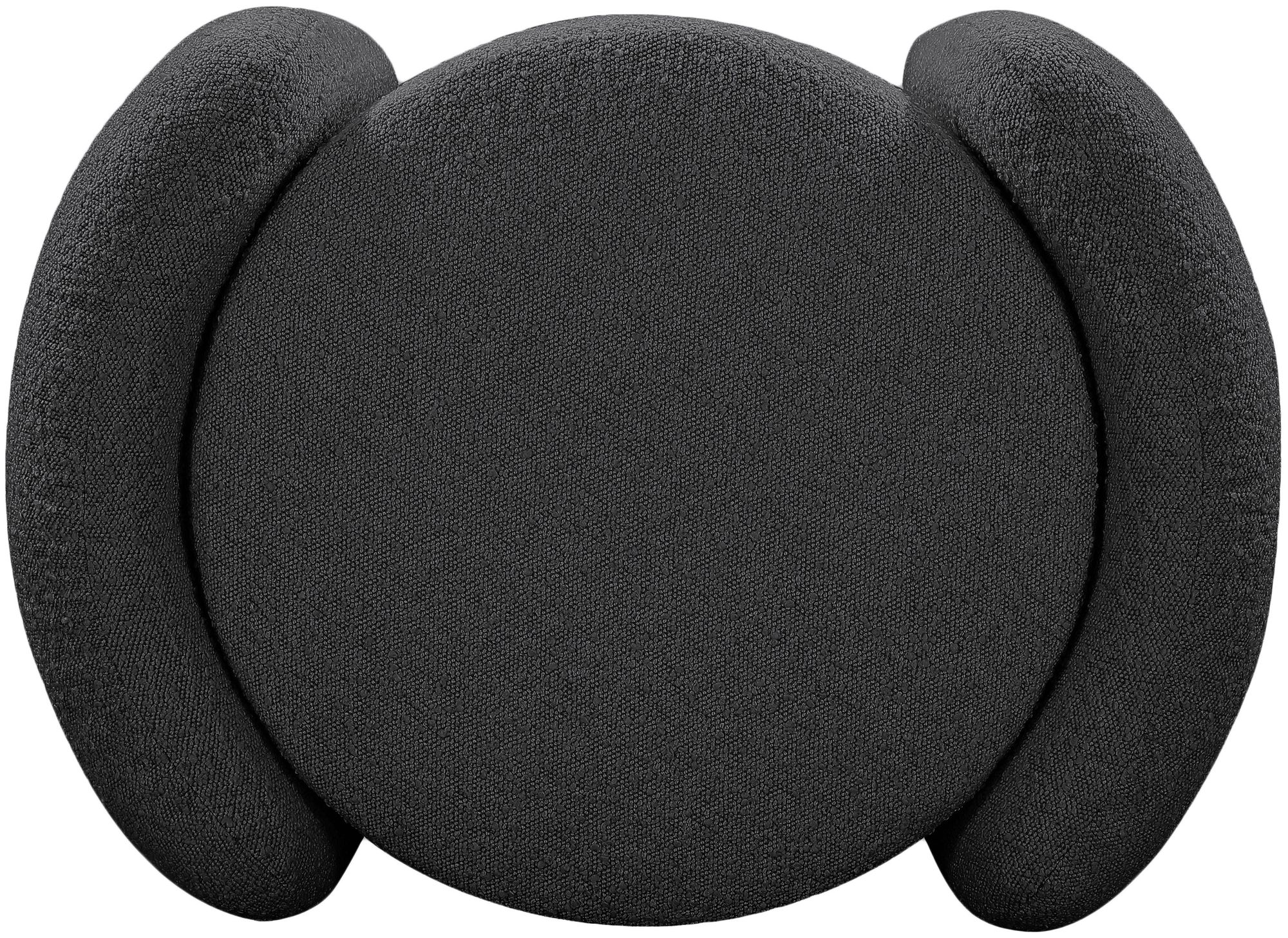 Horizon Boucle Fabric Ottoman