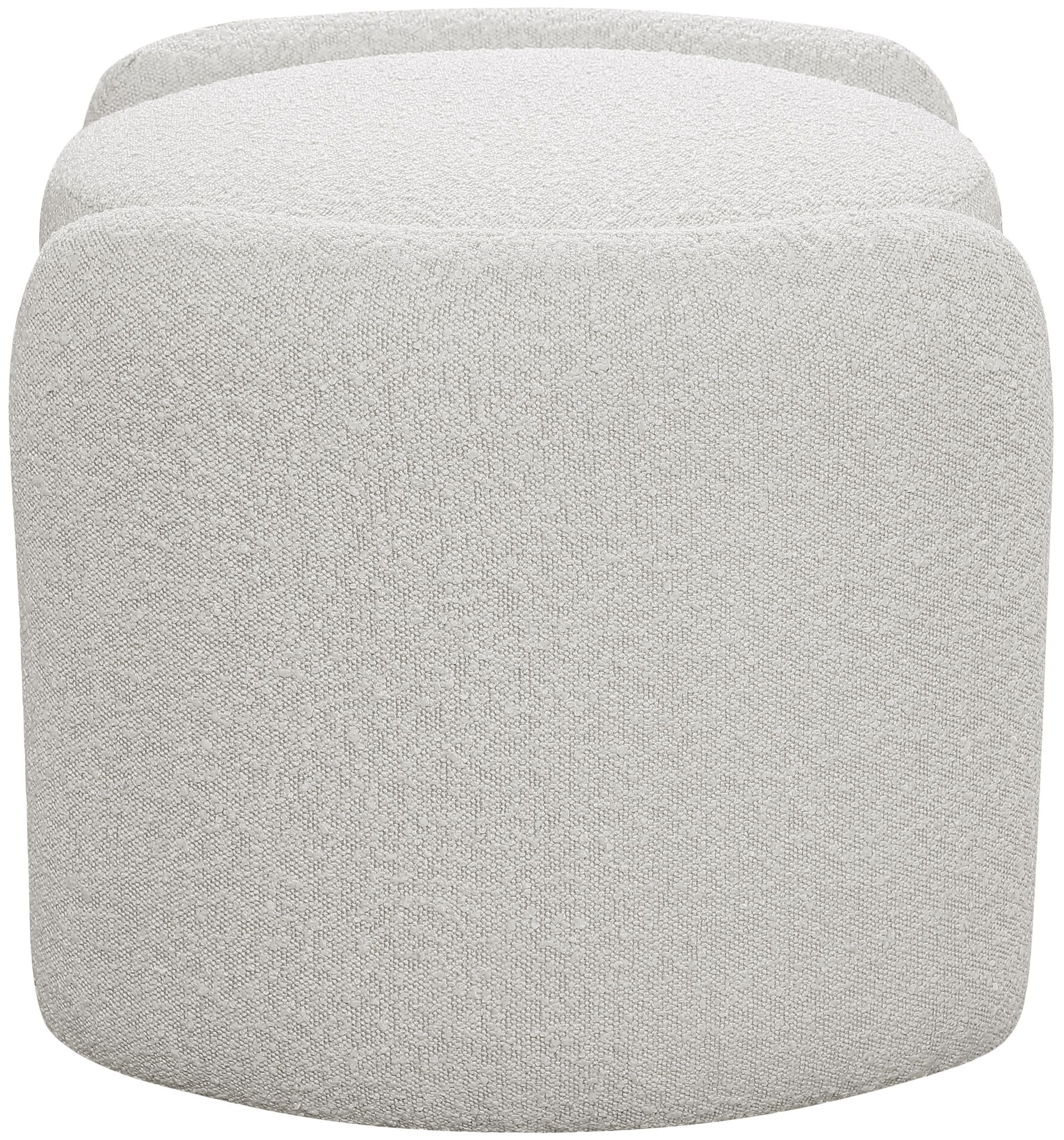 Horizon Boucle Fabric Ottoman