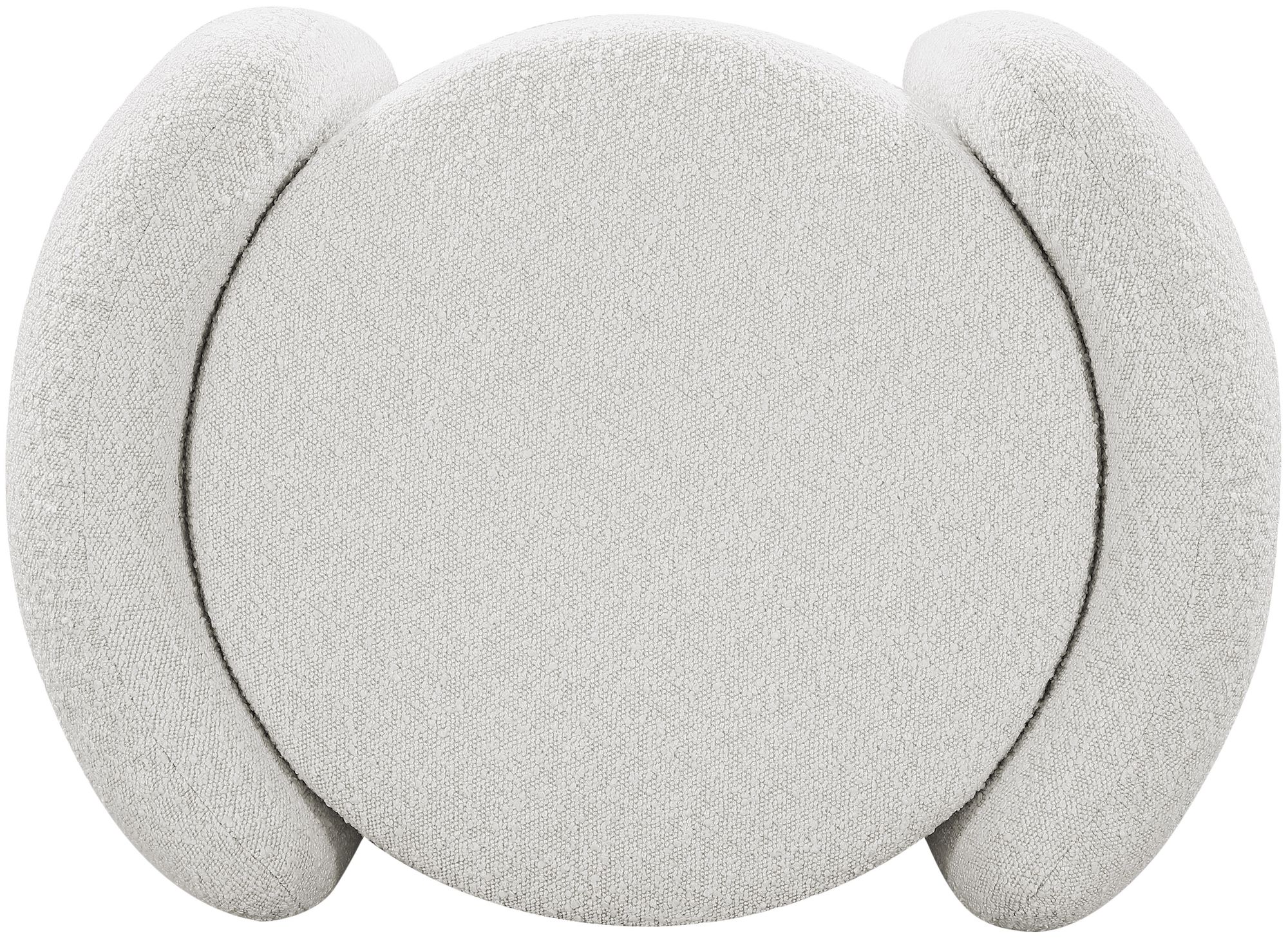 Horizon Boucle Fabric Ottoman