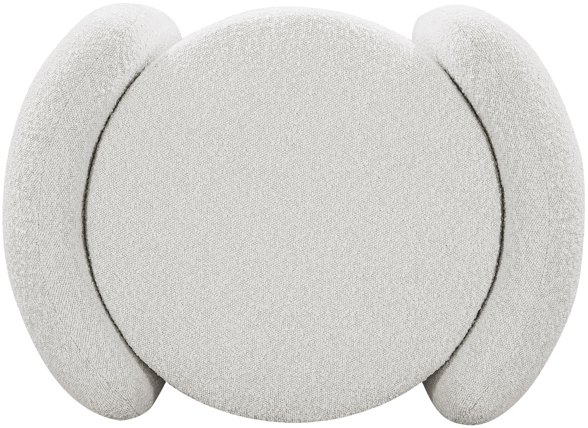 Horizon Boucle Fabric Ottoman