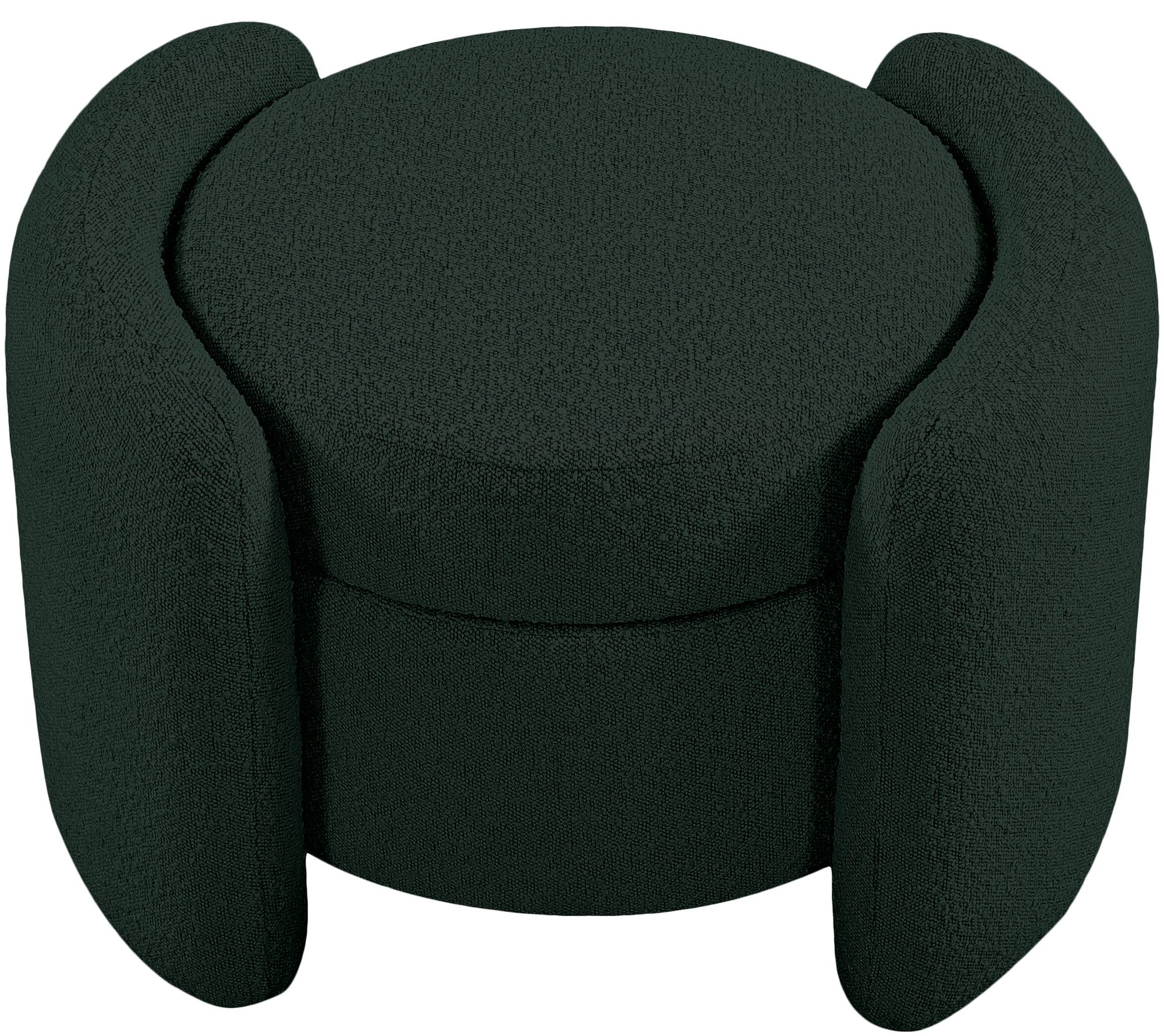 Horizon Boucle Fabric Ottoman