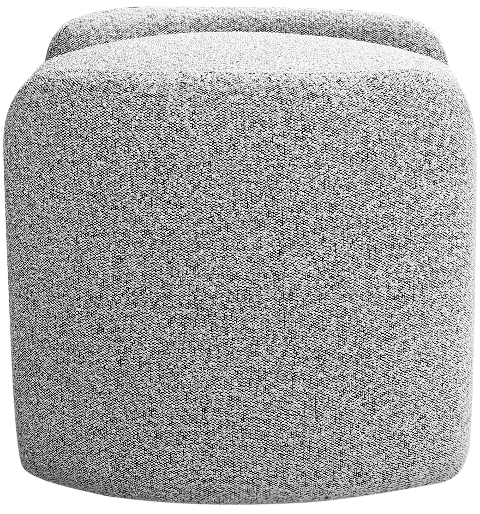 Horizon Boucle Fabric Ottoman