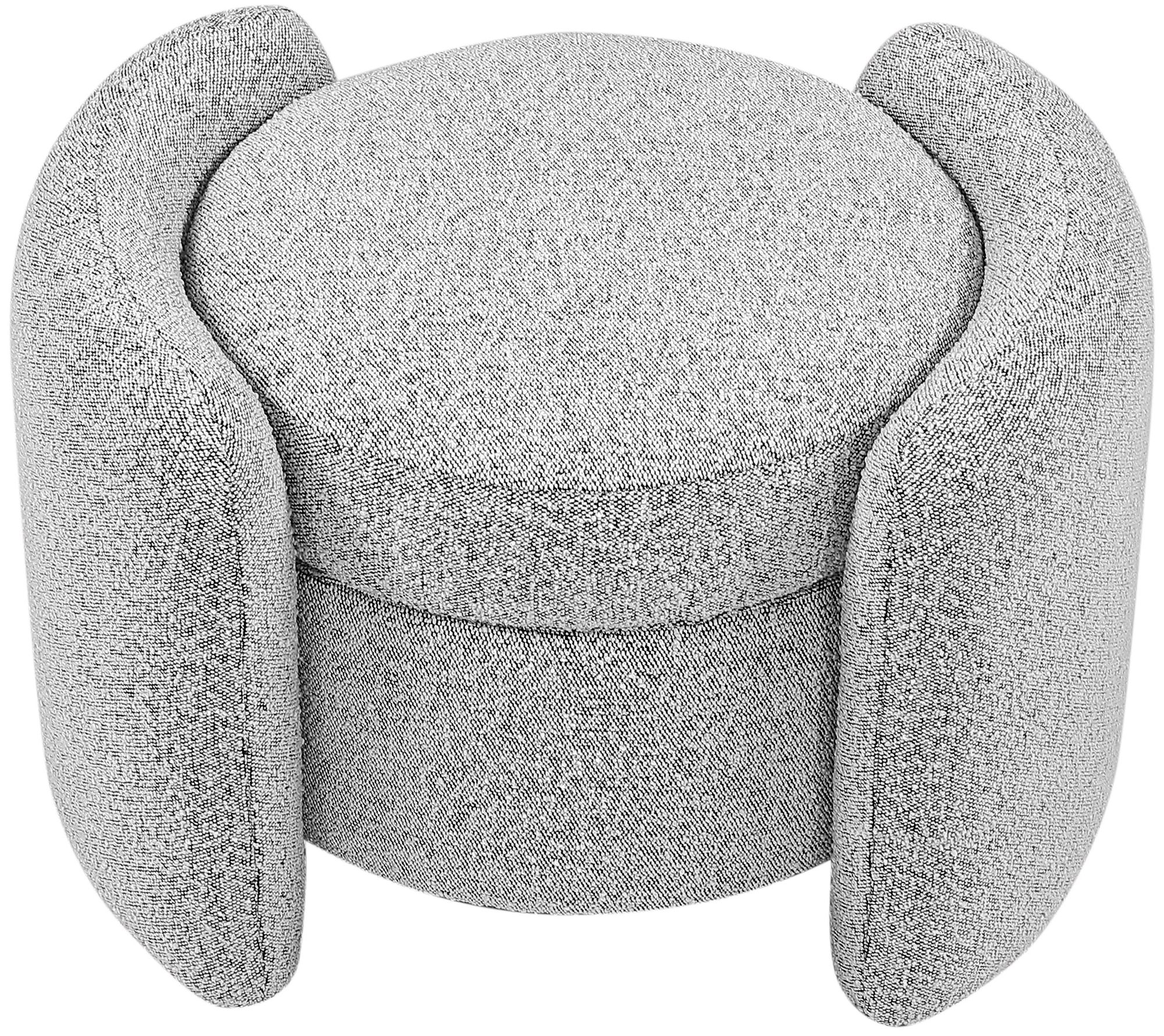 Horizon Boucle Fabric Ottoman