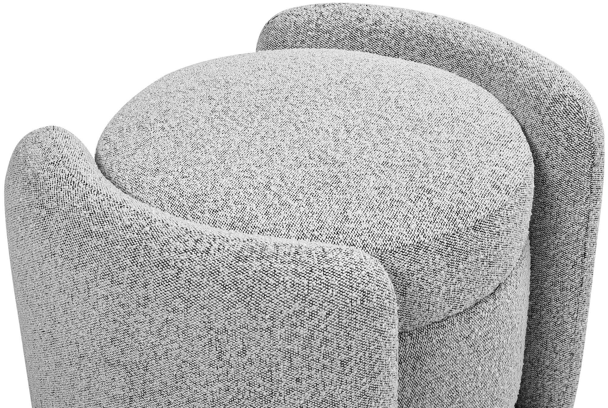 Horizon Boucle Fabric Ottoman