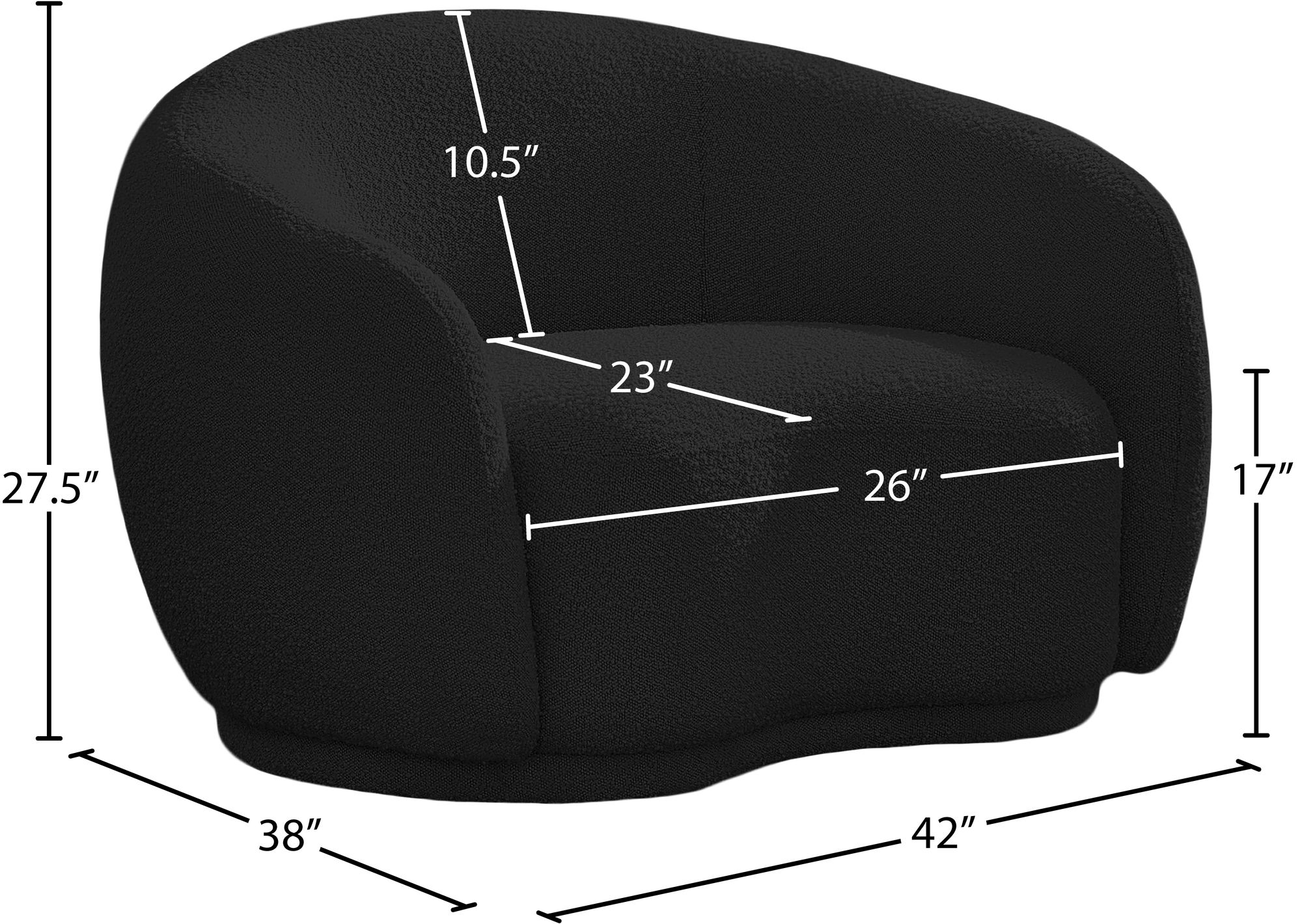 Hyde Boucle Fabric Chair