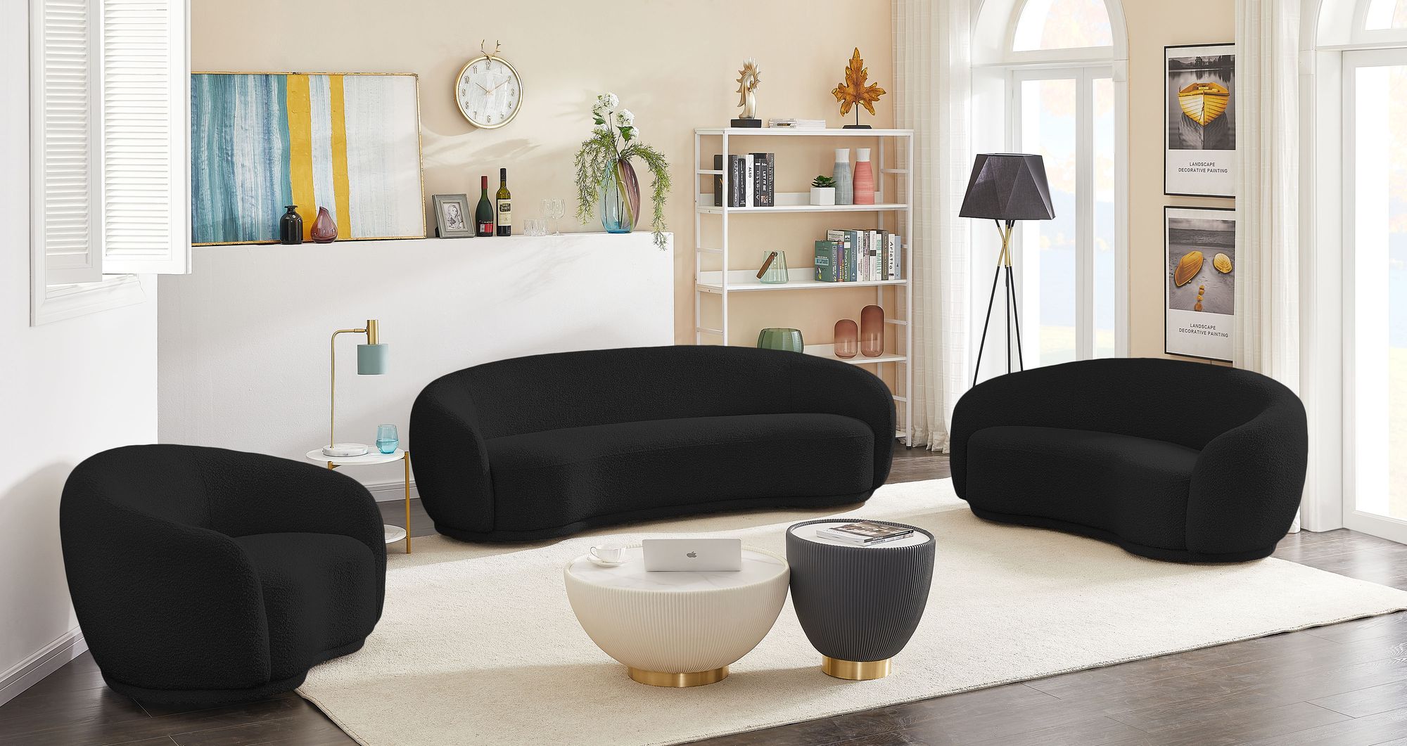 Hyde Boucle Fabric Sofa