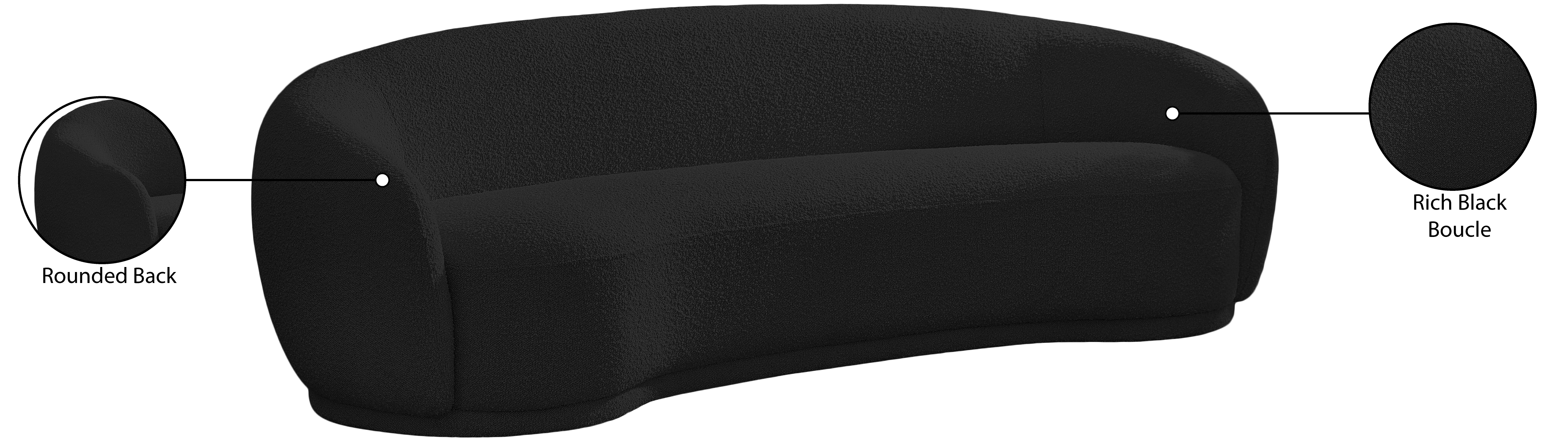 Hyde Boucle Fabric Sofa