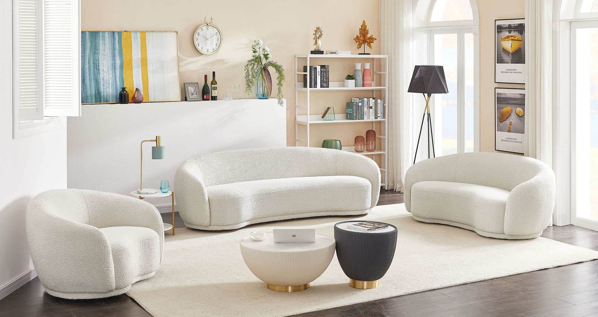 Hyde Boucle Fabric Chair