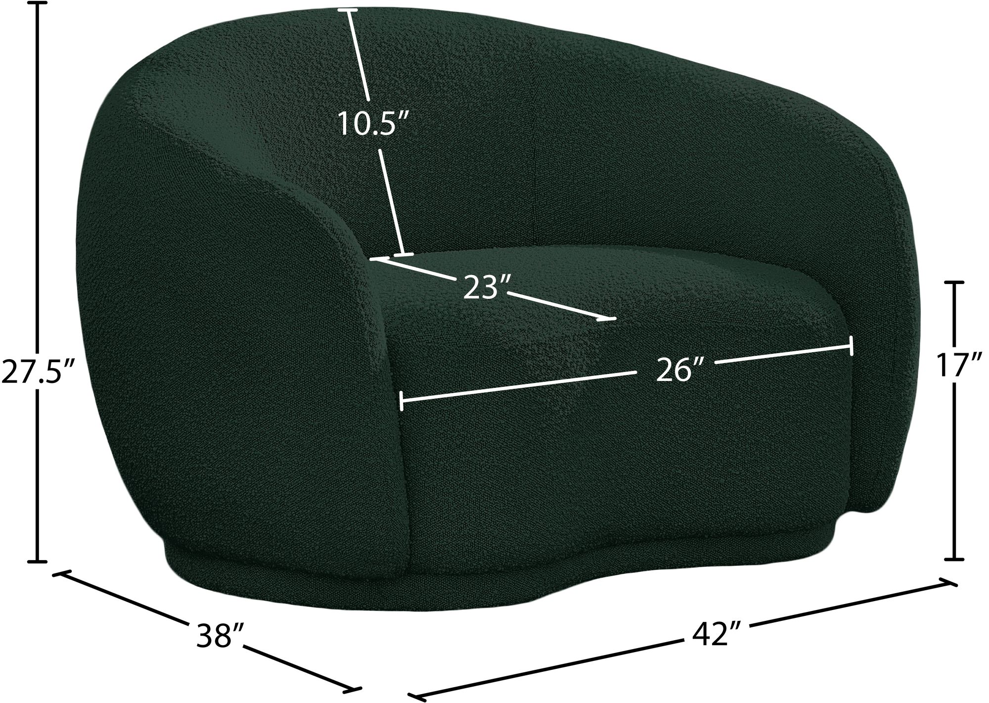 Hyde Boucle Fabric Chair