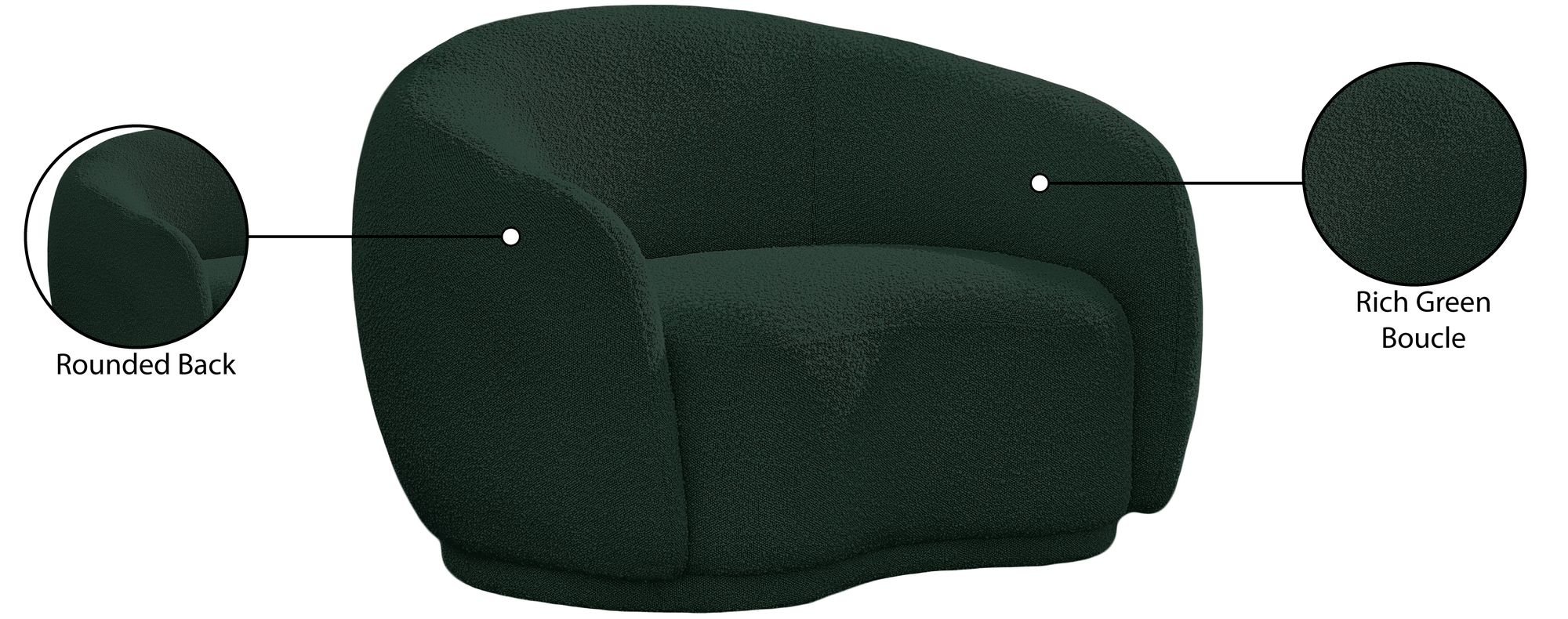 Hyde Boucle Fabric Chair