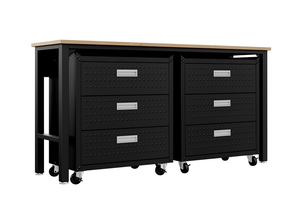 Fortress 3-Piece Textured Metal Garage Storage Set, Composition 6