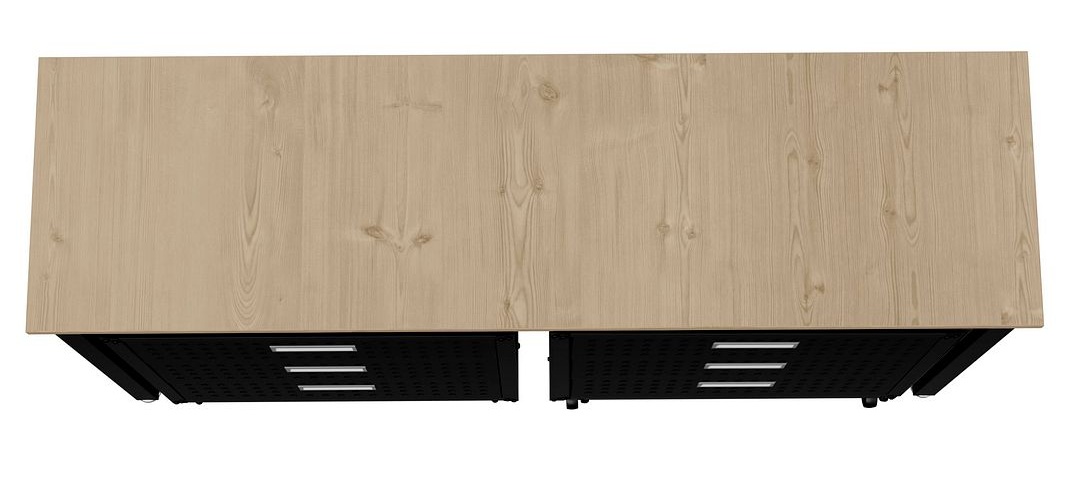 Fortress 3-Piece Textured Metal Garage Storage Set, Composition 6