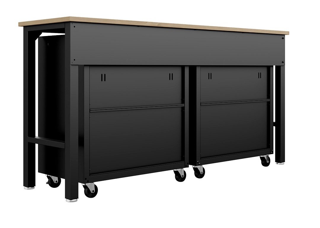 Fortress 3-Piece Textured Metal Garage Storage Set, Composition 6