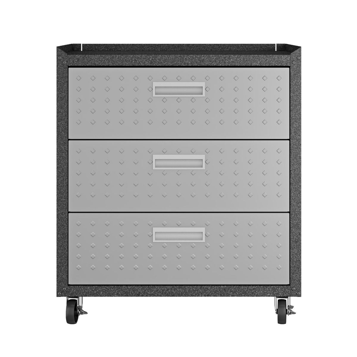 Fortress 3-Piece Textured Metal Garage Storage Set, Composition 6