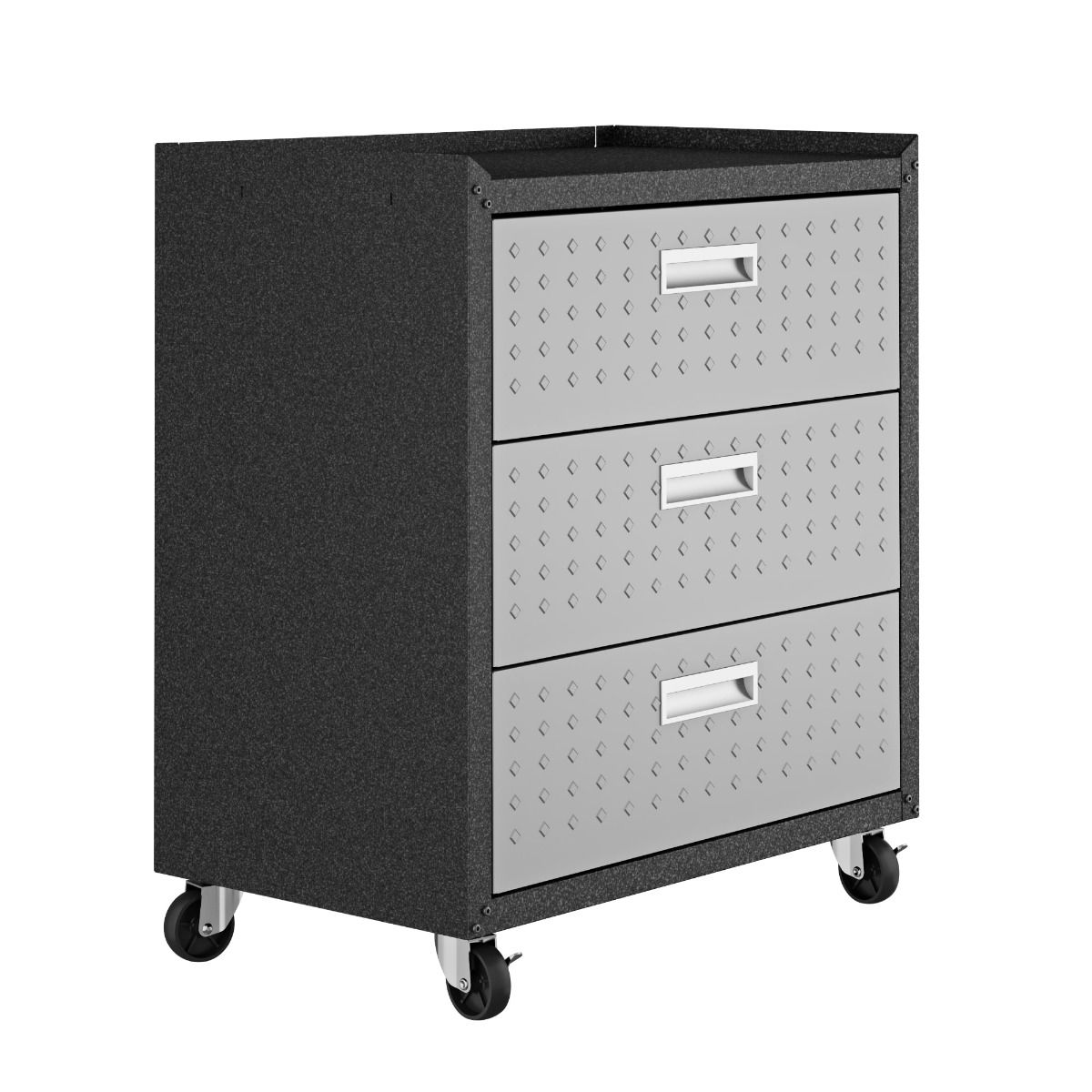 Fortress 3-Piece Textured Metal Garage Storage Set, Composition 6