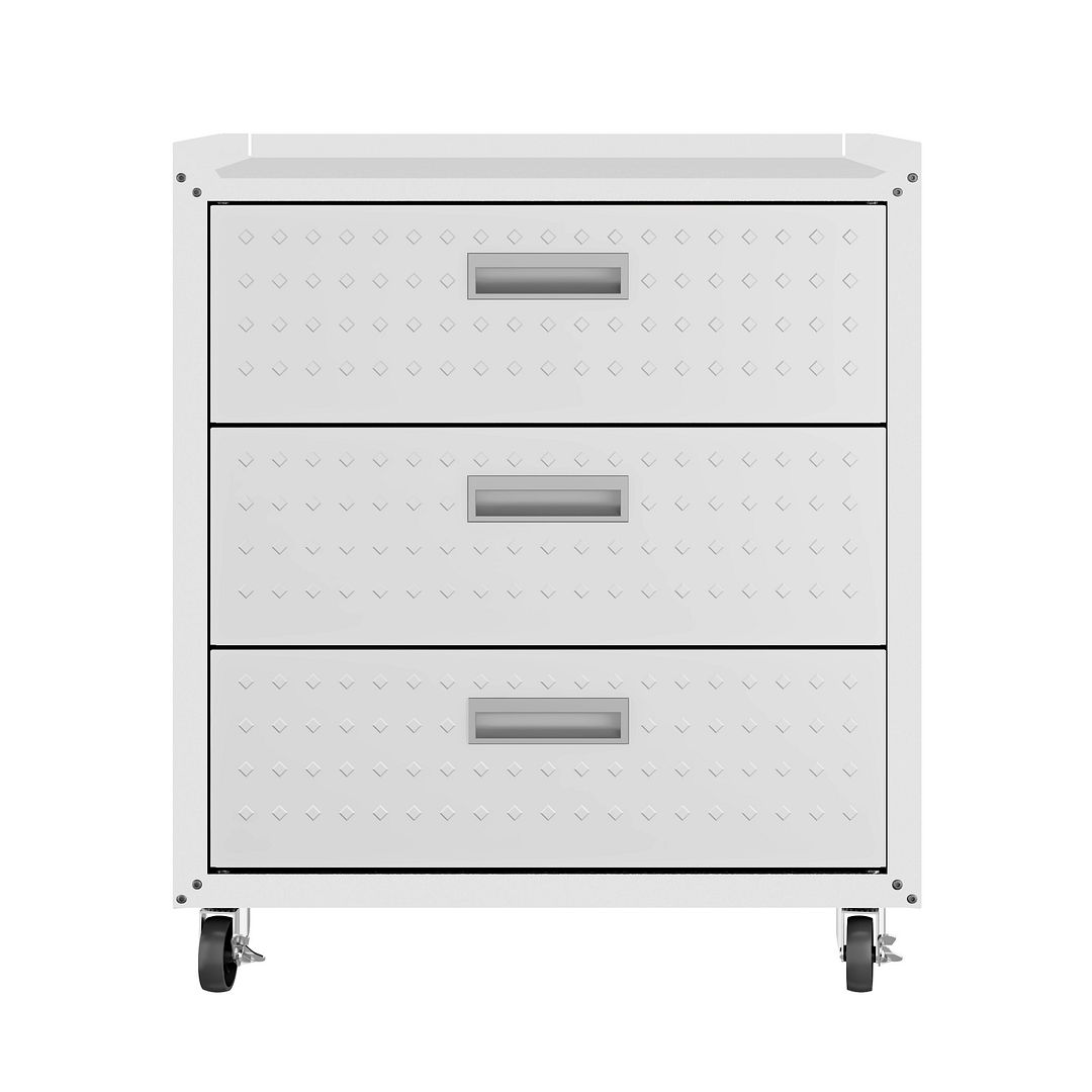 Fortress 3-Piece Textured Metal Garage Storage Set, Composition 6