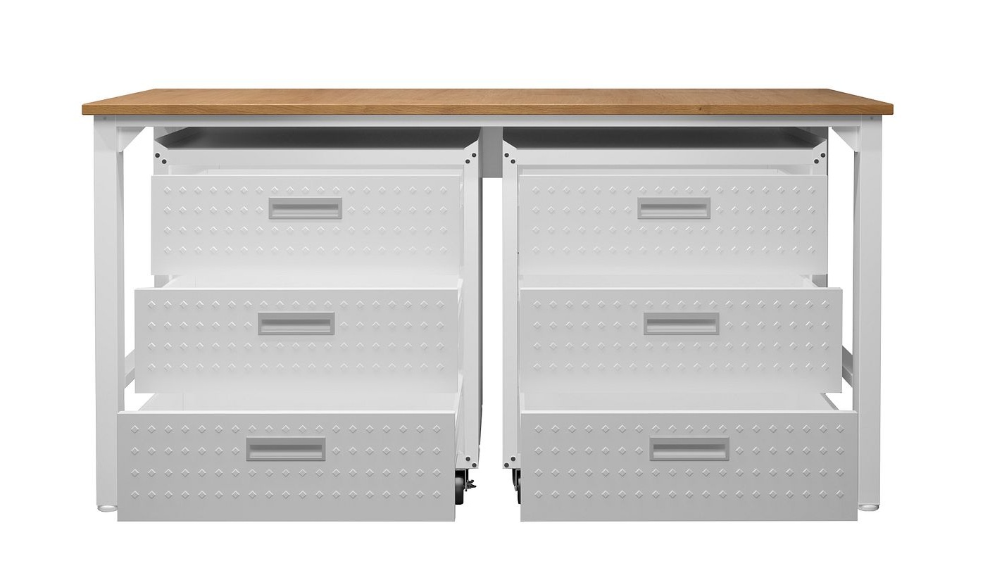 Fortress 3-Piece Textured Metal Garage Storage Set, Composition 6