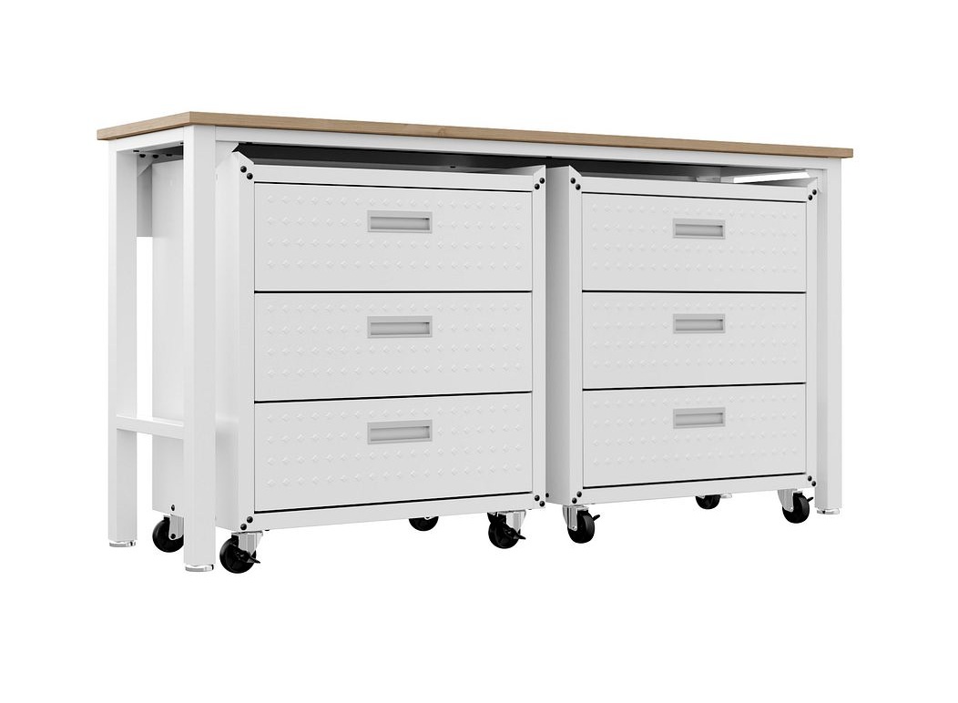 Fortress 3-Piece Textured Metal Garage Storage Set, Composition 6
