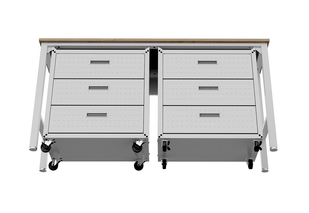 Fortress 3-Piece Textured Metal Garage Storage Set, Composition 6