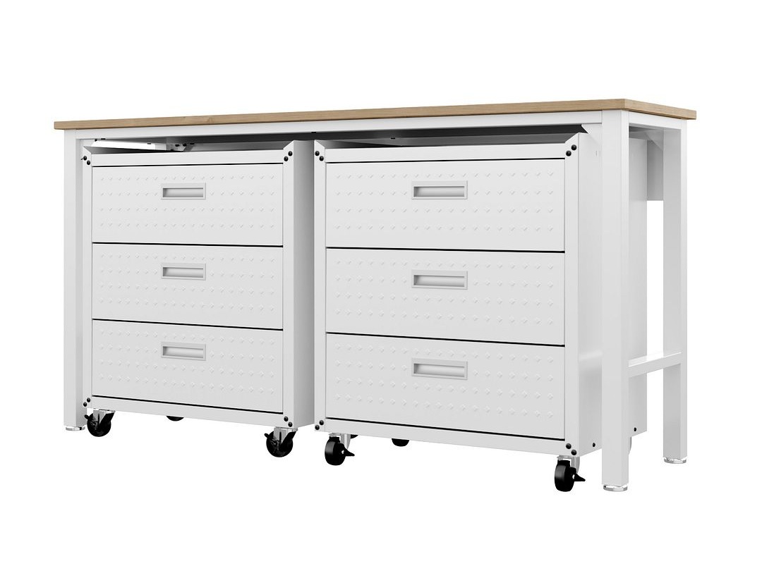 Fortress 3-Piece Textured Metal Garage Storage Set, Composition 6