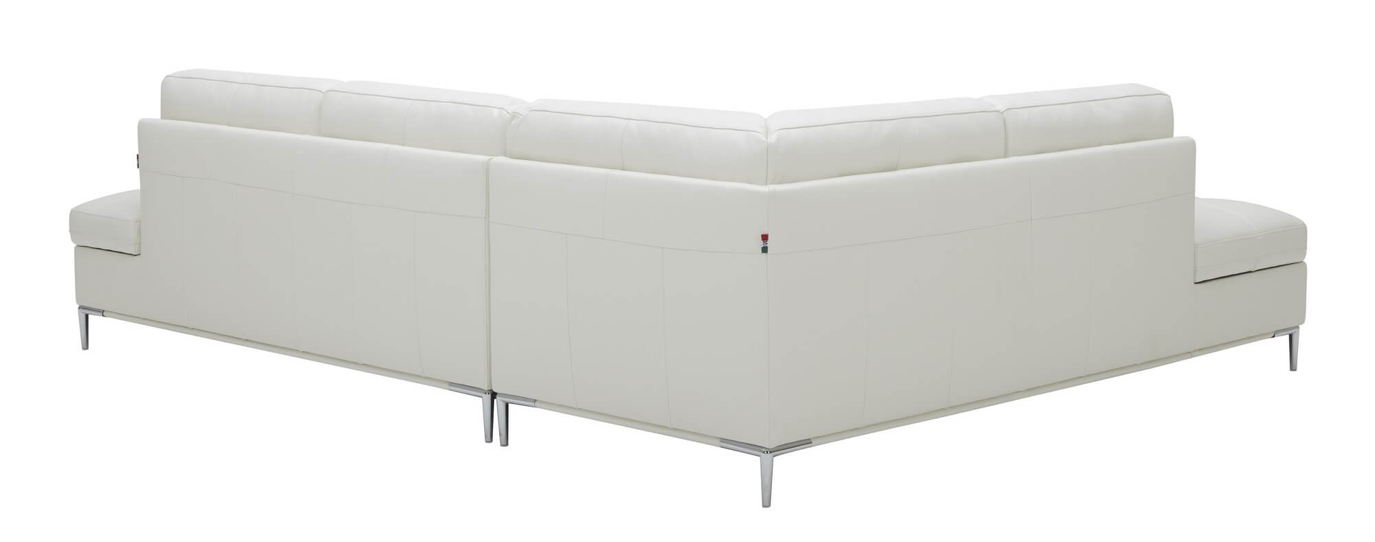 Leonardo Premium Leather Sectional, Left Hand Facing
