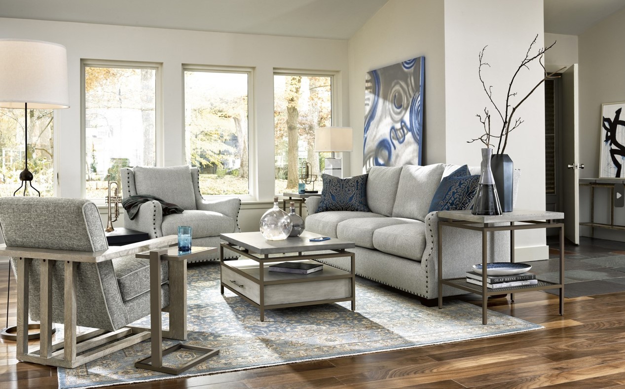 Garrison Chair Metal/Mirror Side Table