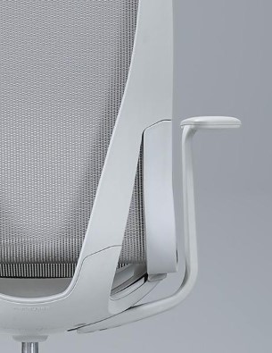 D-Chair Executive Swivel Adjustable Office Chair w/Grey Frame & Base