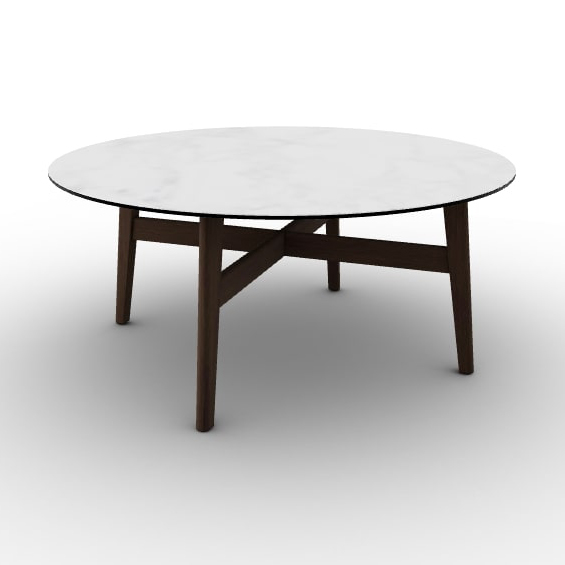 Abrey Laminated Ceramic-Glass/Wood Coffee Table