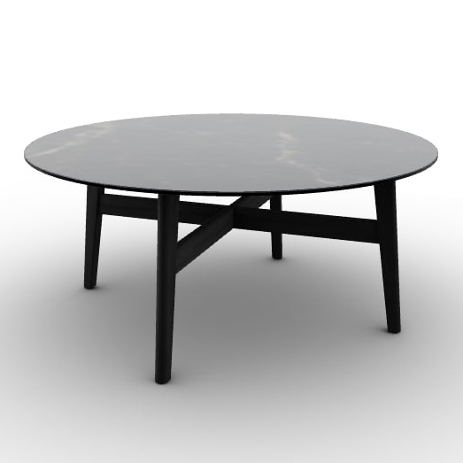 Abrey Laminated Ceramic-Glass/Wood Coffee Table