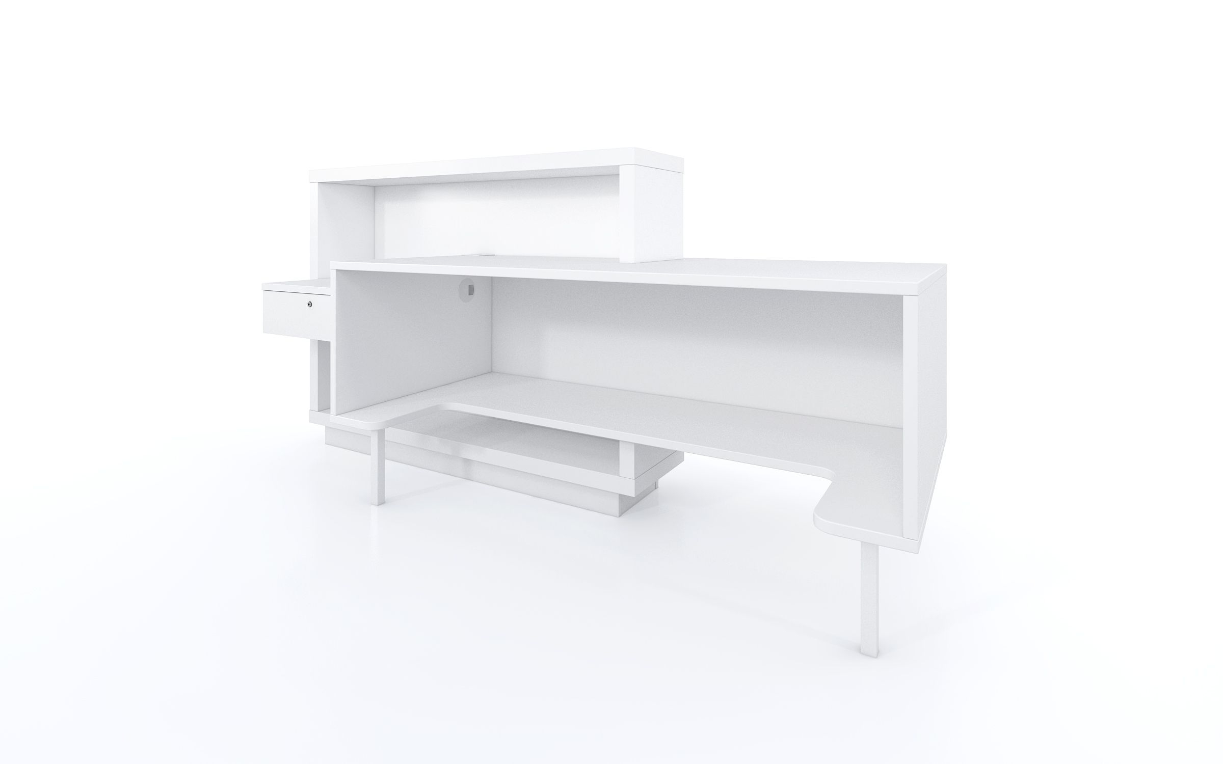 FORO Reception Desk, Left Facing Counter, ADA Compliance