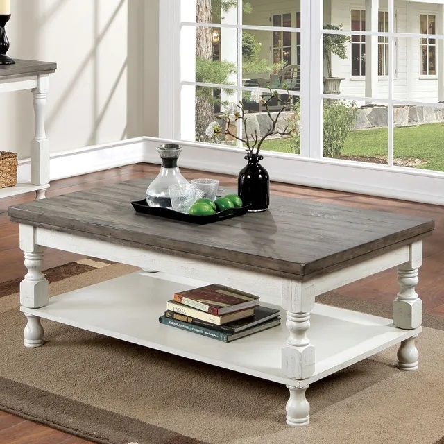 Calandra Wood Storage Coffee Table Set