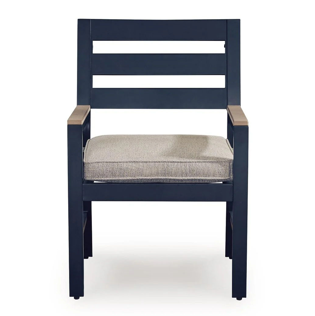 East Beach 2-Piece Aluminum/HDPE Armchair with Cushion